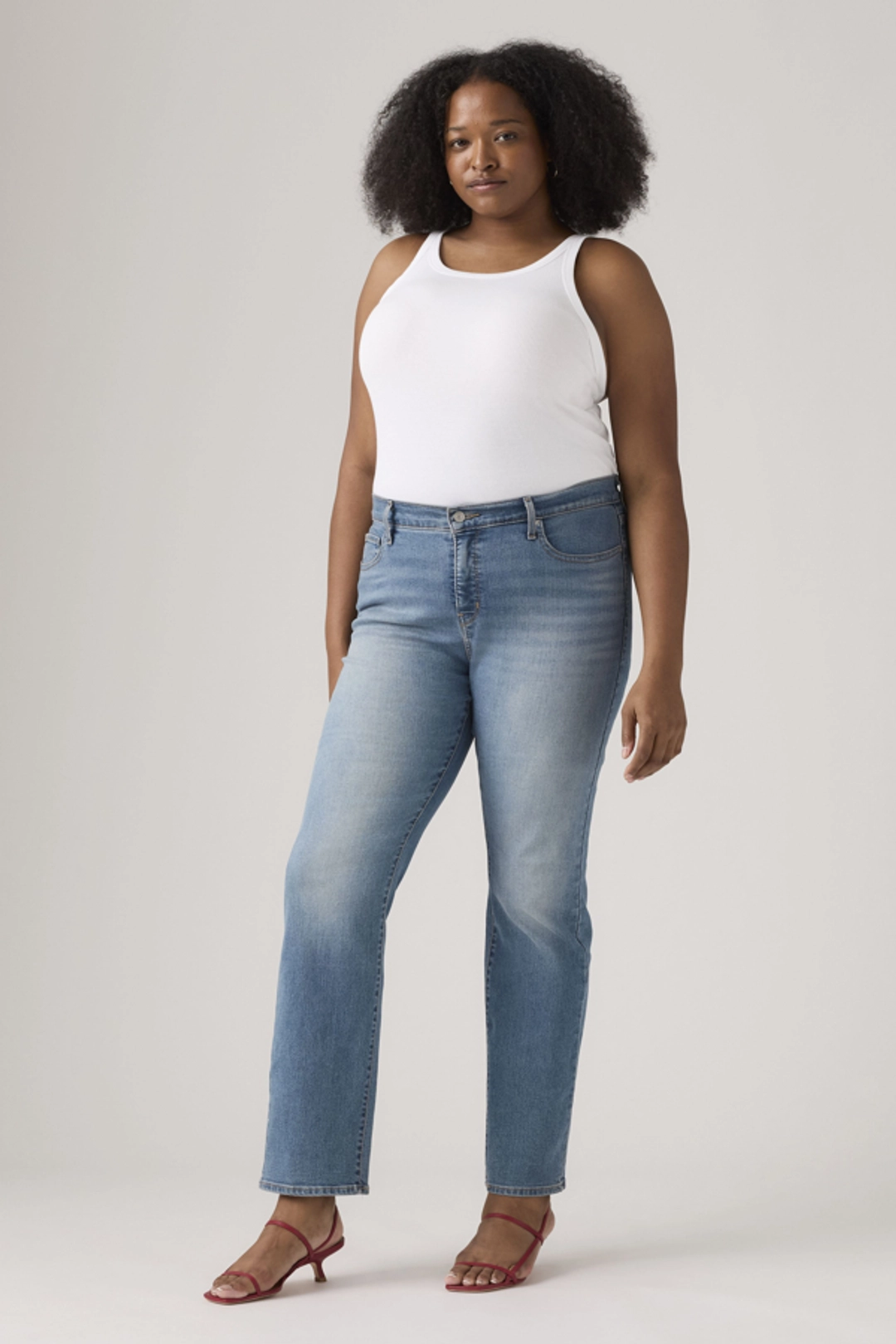 Levi's Jean 314 Galbant Straight (grandes Tailles) - Femme - Bleu / Darkest Sky - 22S - 2