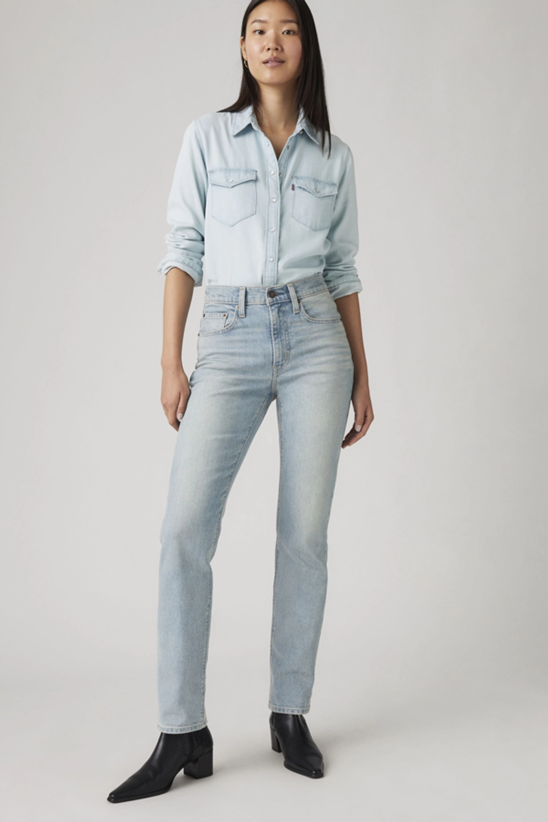 Levi's Jean 724 Taille Haute Droit - Femme - Bleu / Blue Wave Mid - 30X30