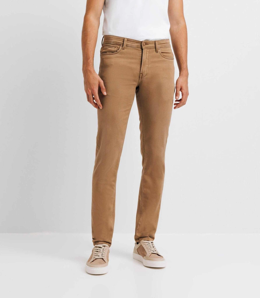 IZAC - Jean super slim camel