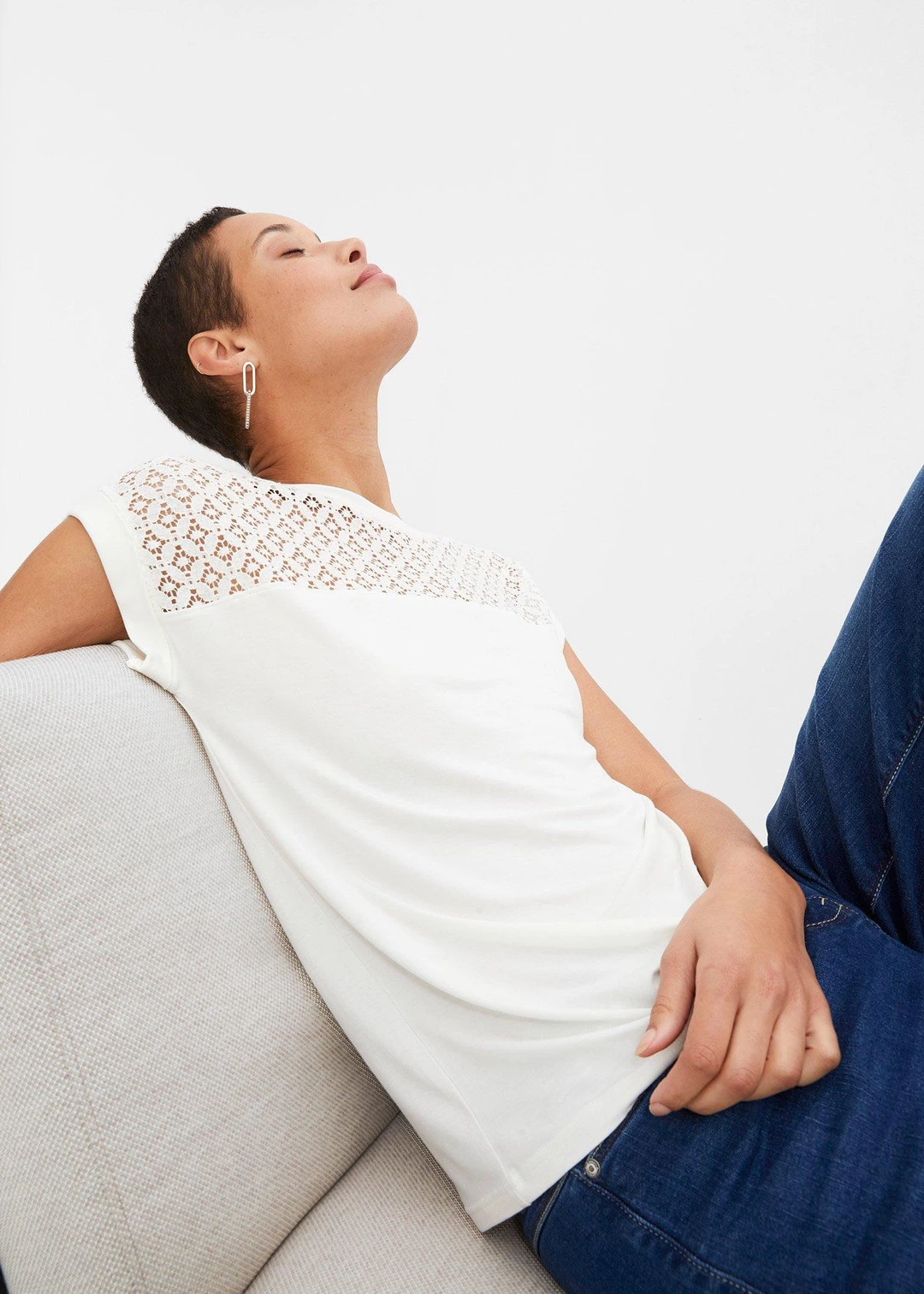 T-shirt doux en viscose extensible