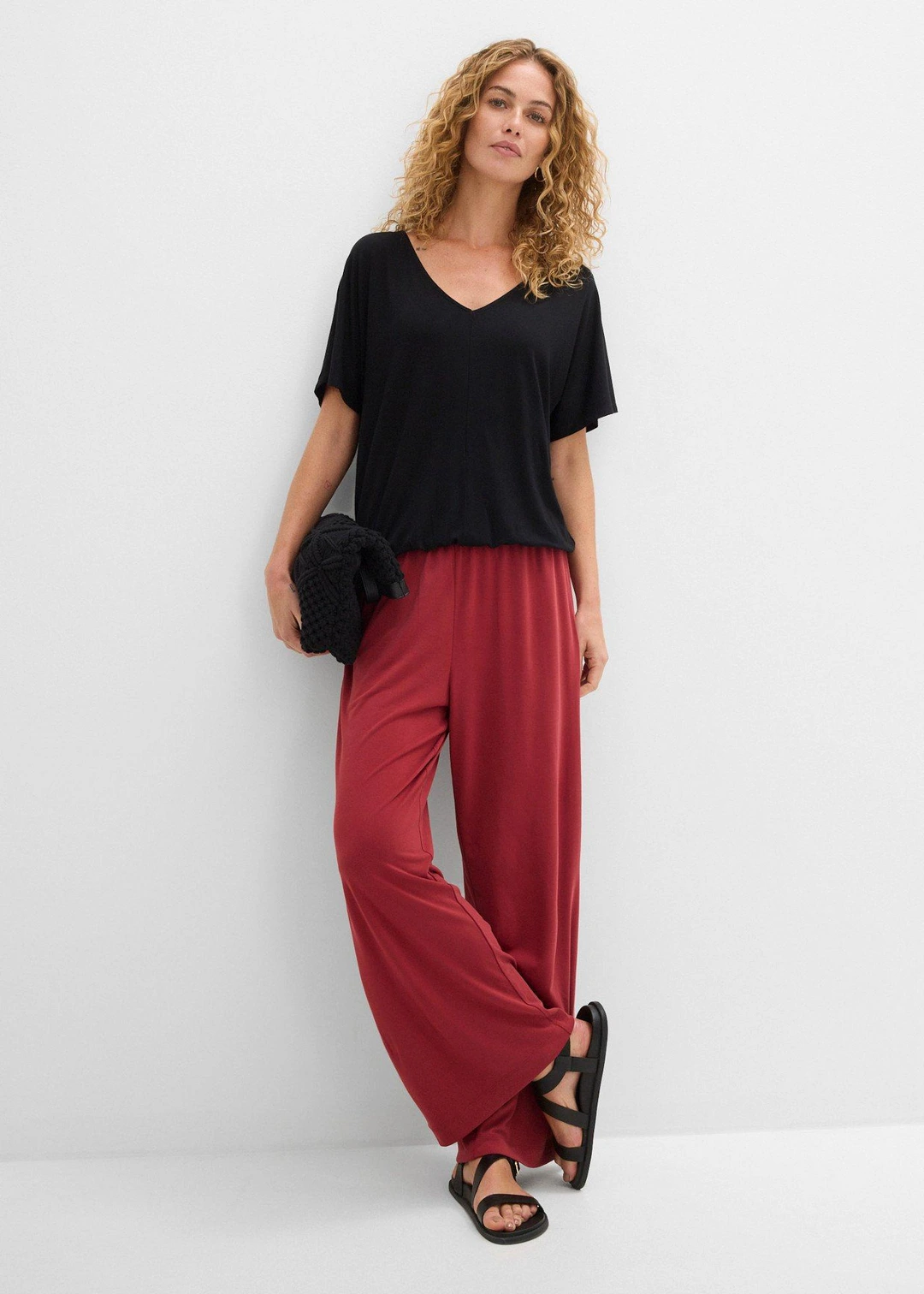 T-shirt oversize en viscose douce et extensible - 2