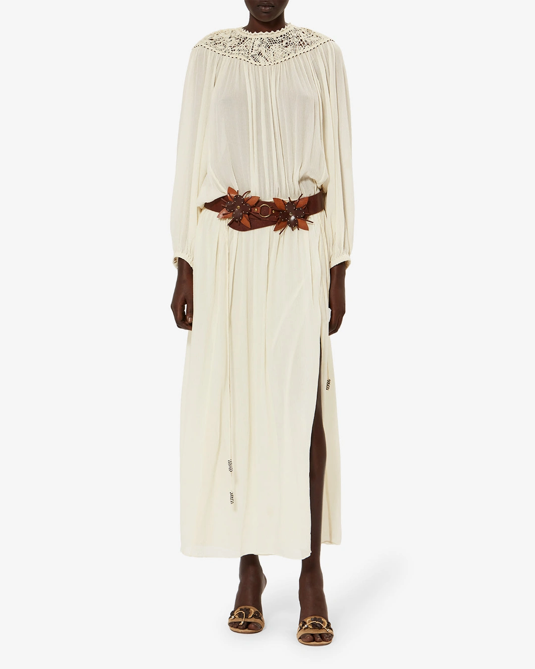 Robe Nydia - Femme - Écru - Taille40 - Isabel Marant - Collection Été Femme - Nouvelle Collection Capsule La Riviera - 4