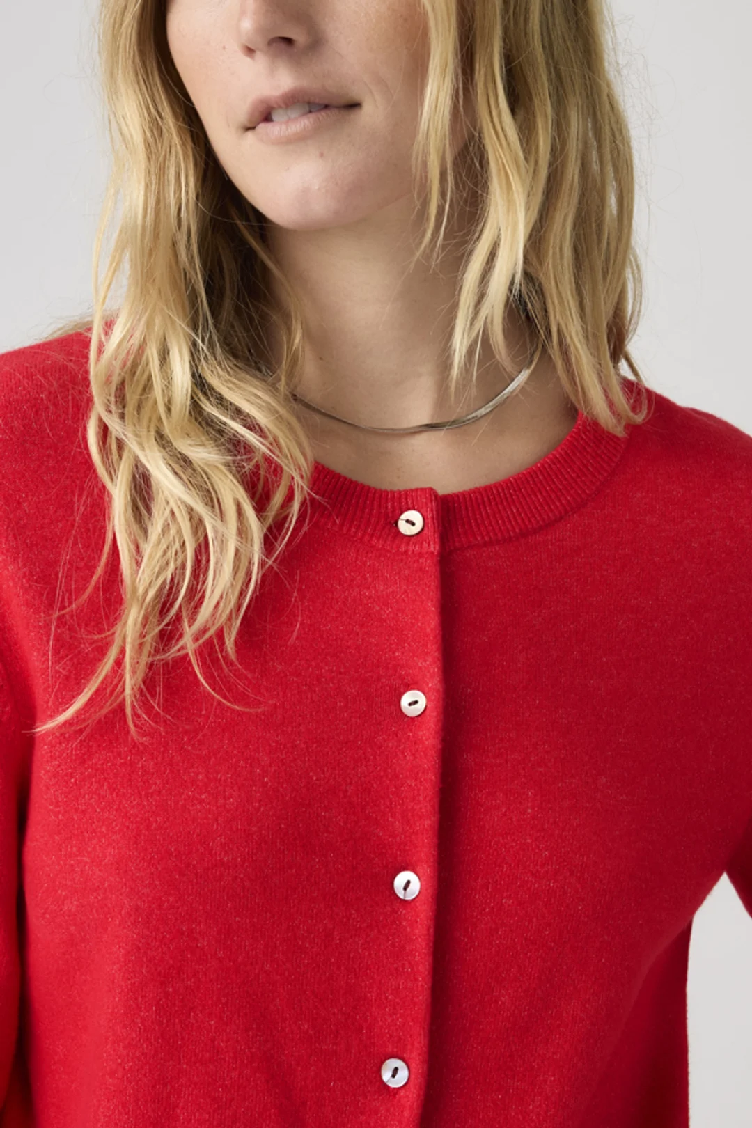 Levi's Cardigan Col Rond Supersoft - Femme - Neutral / Paris Stripe Curds Whey Triblend - XS - 2