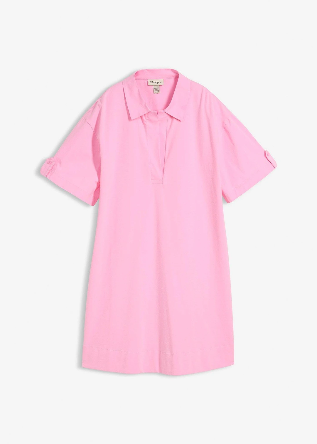Robe-chemise en coton extensible