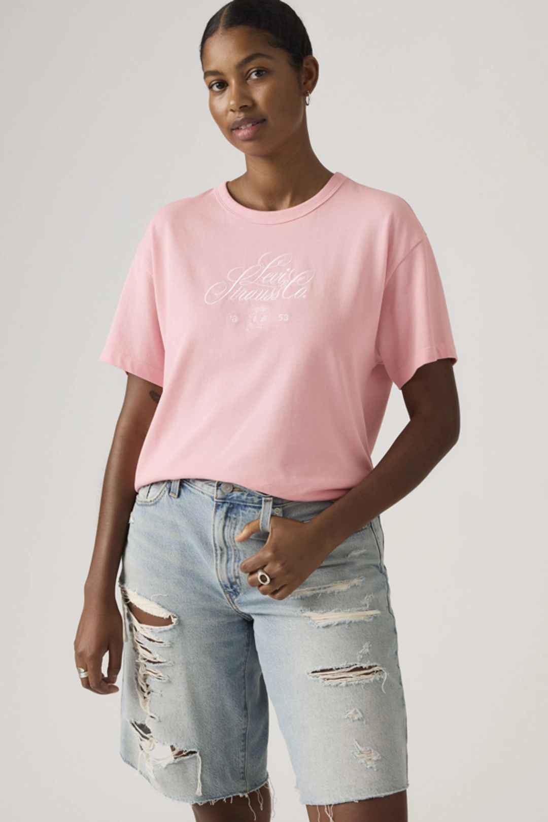 Levi's T Shirt Graphique Vintage - Femme - Rose / Coral Blush - XS