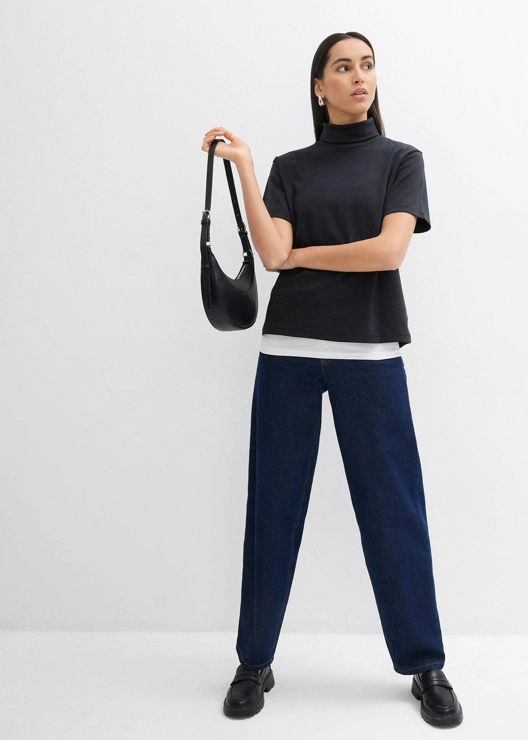 T-shirt col roulé 100% coton - 2