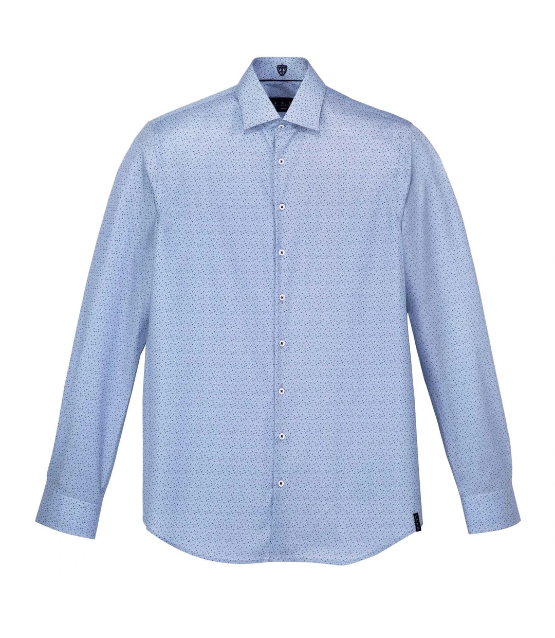 IZAC - Chemise à imprimé bleu ciel ''Serpent''