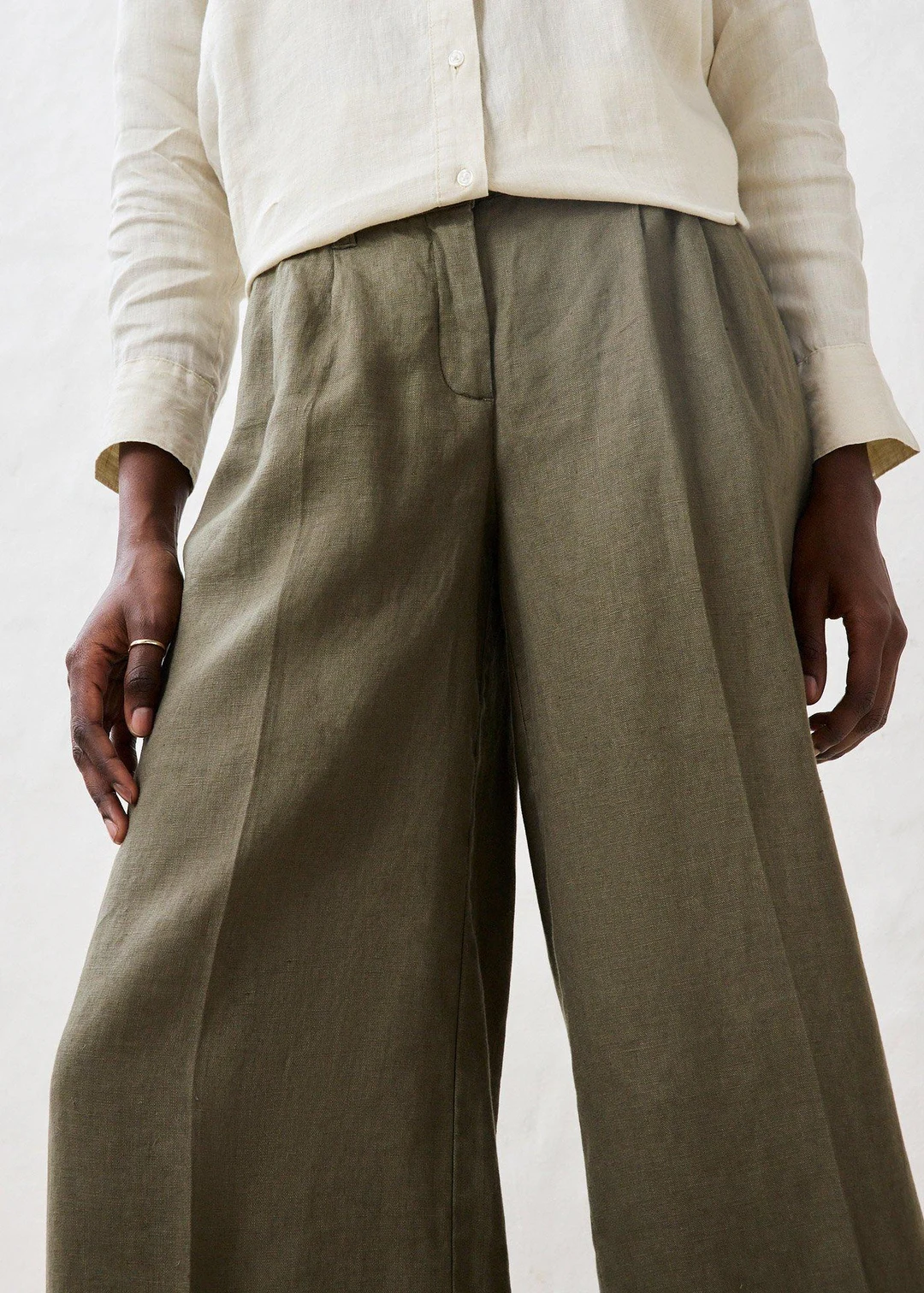 Pantalon à pinces 100% lin - 3