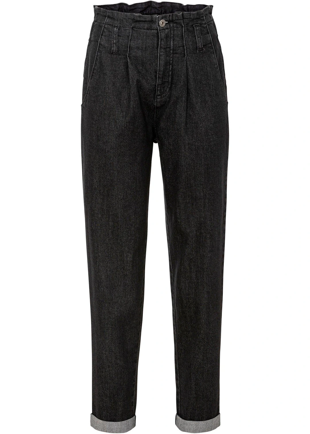 Jean mom extensible, taille haute