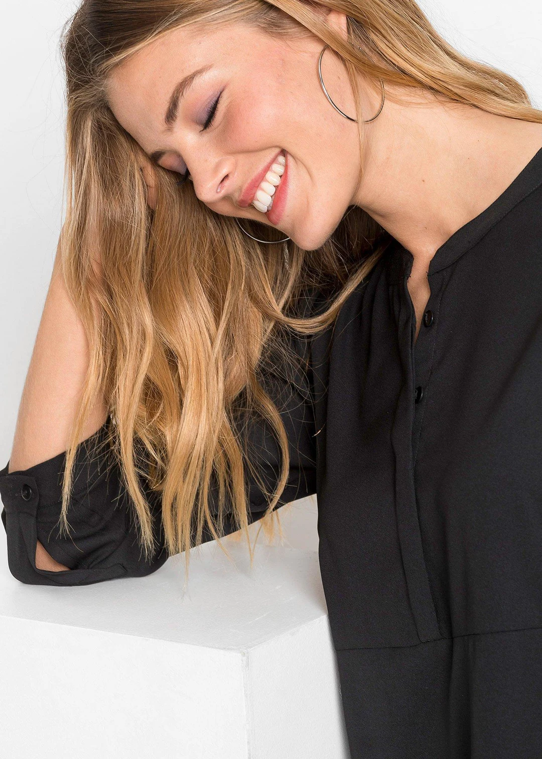 Robe-chemise à col boutonné