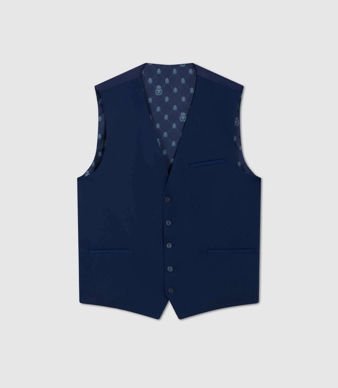 IZAC - Gilet de costume tissu technique bleu ''Jionac''