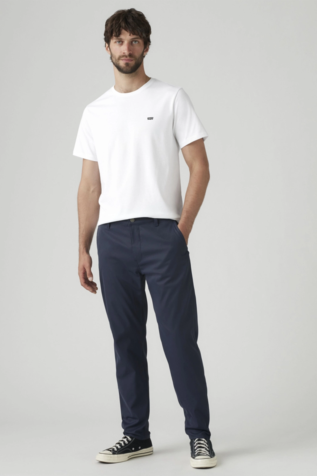 Levi's Pantalon XX Chino Standard Taper Tech+ - Homme - Bleu / Blue Nights Tech Blend - 38X34