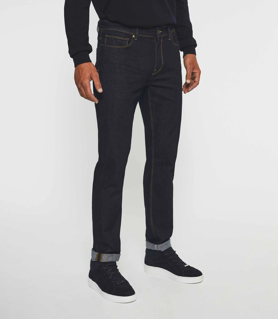 IZAC - Jean straight bleu foncé EBLOUI