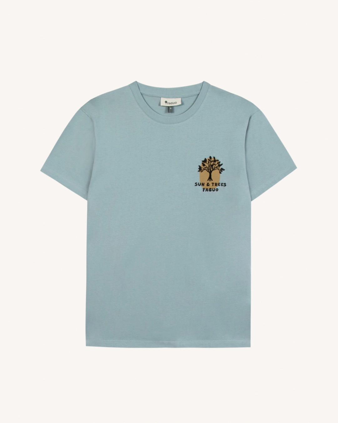 T-shirt écru sun and trees coton - ARCY - 2