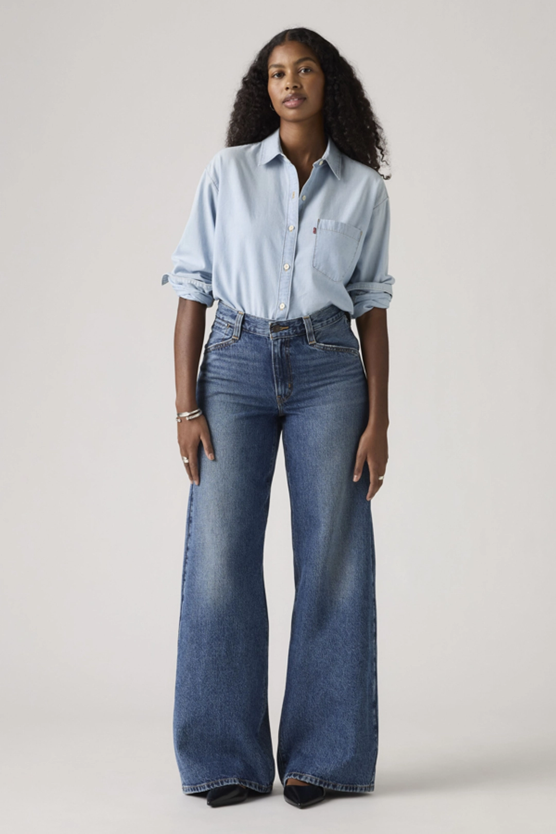 Levi's Jean 94 Baggy Wide Leg - Femme - Bleu / Braided Art - 31X33 - 2