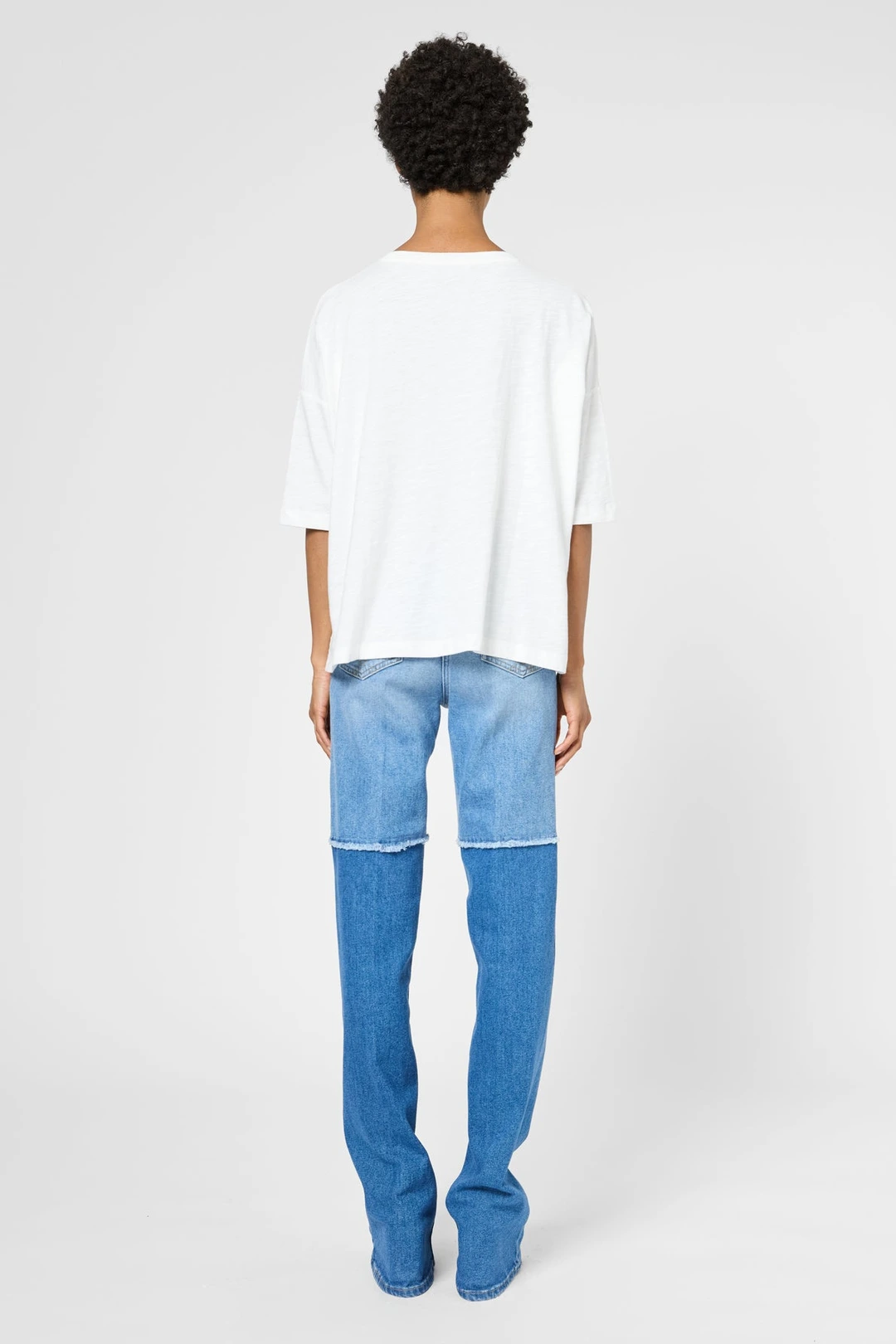 T-shirt oversize en coton - GERVOISE - Blanc