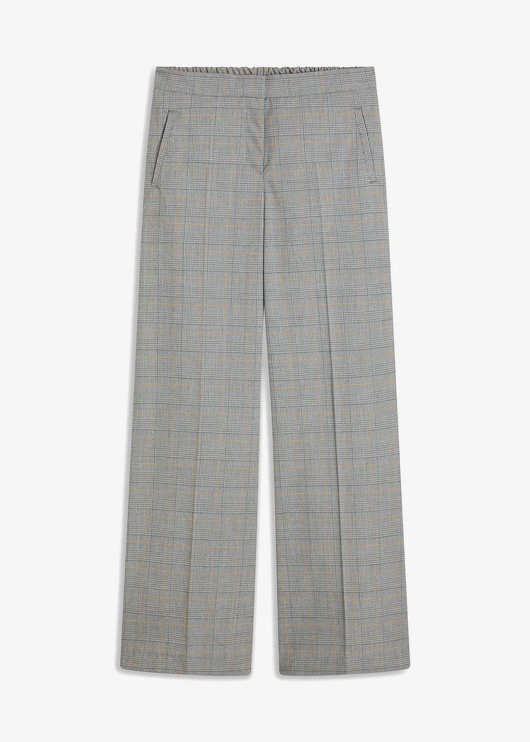 Pantalon large à carreaux écossais