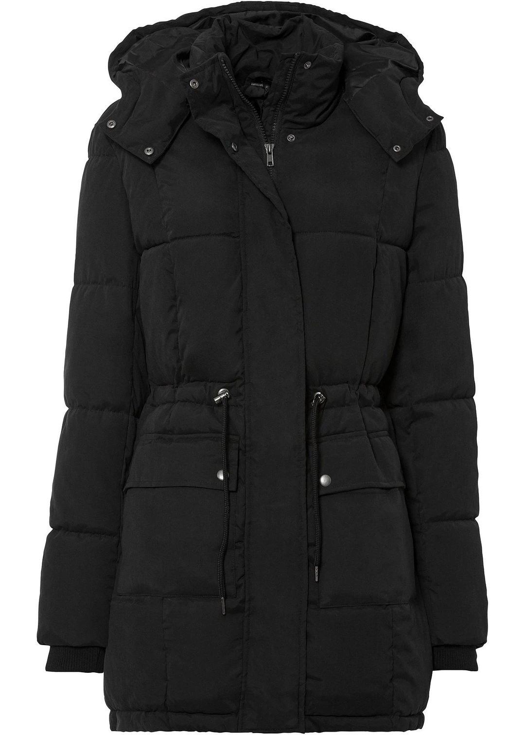 Doudoune mi-longue avec taille réglable