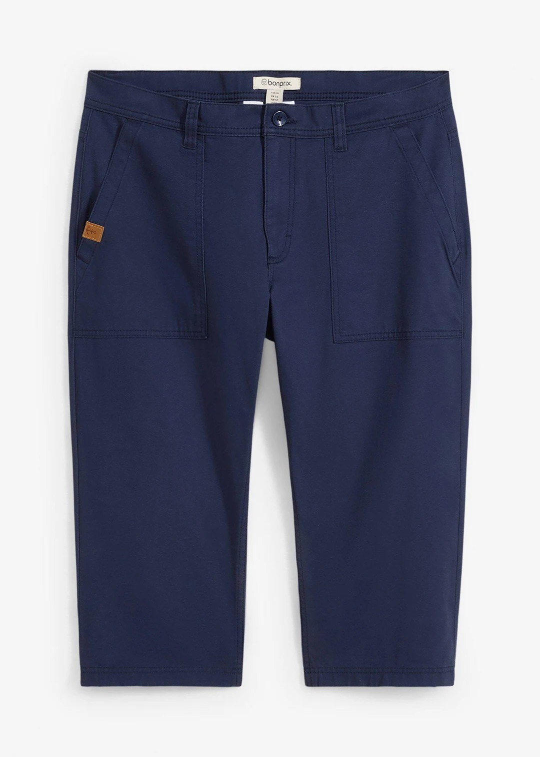 Bermuda long avec poches plaquées, Regular Fit