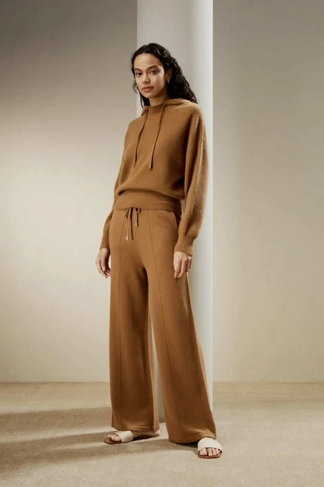 LILYSILK Pull Cachemire Femme Caramel Capuche Détachable Avec Boutons 100% Cachemire Doux Comme Un Bébé Au Toucher L