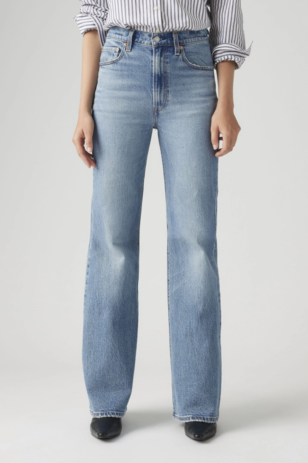 Levi's Jean Ribcage Patte D'eph - Femme - Bleu / Next Saturday No Crease - 34X32 - 2
