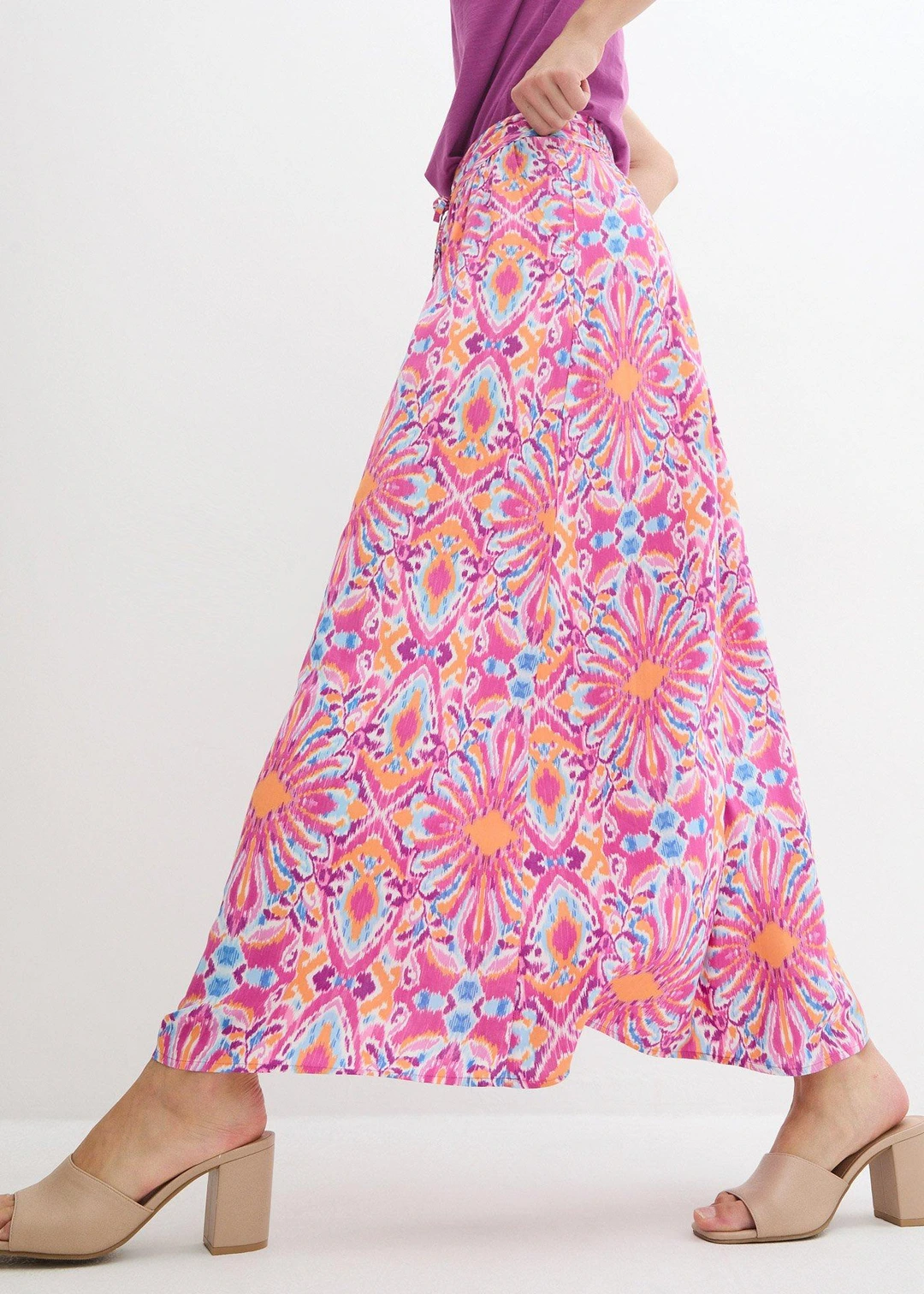 Jupe longue en viscose fluide - 3