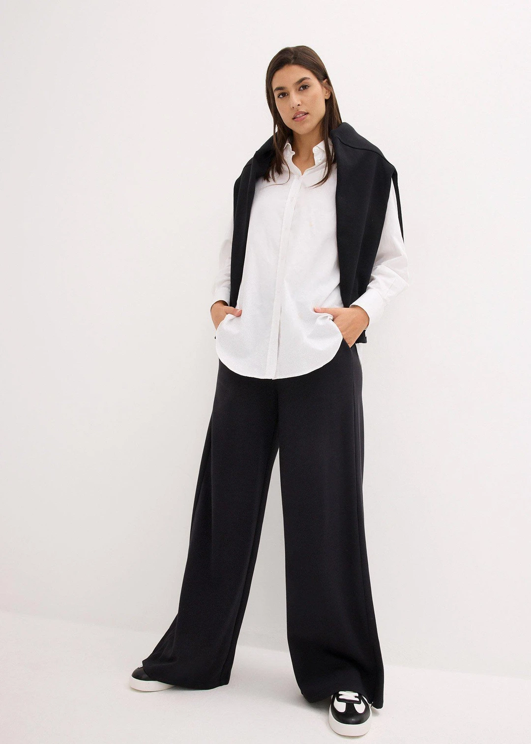 Pantalon sweat de jogging large en coton mélangé - 2
