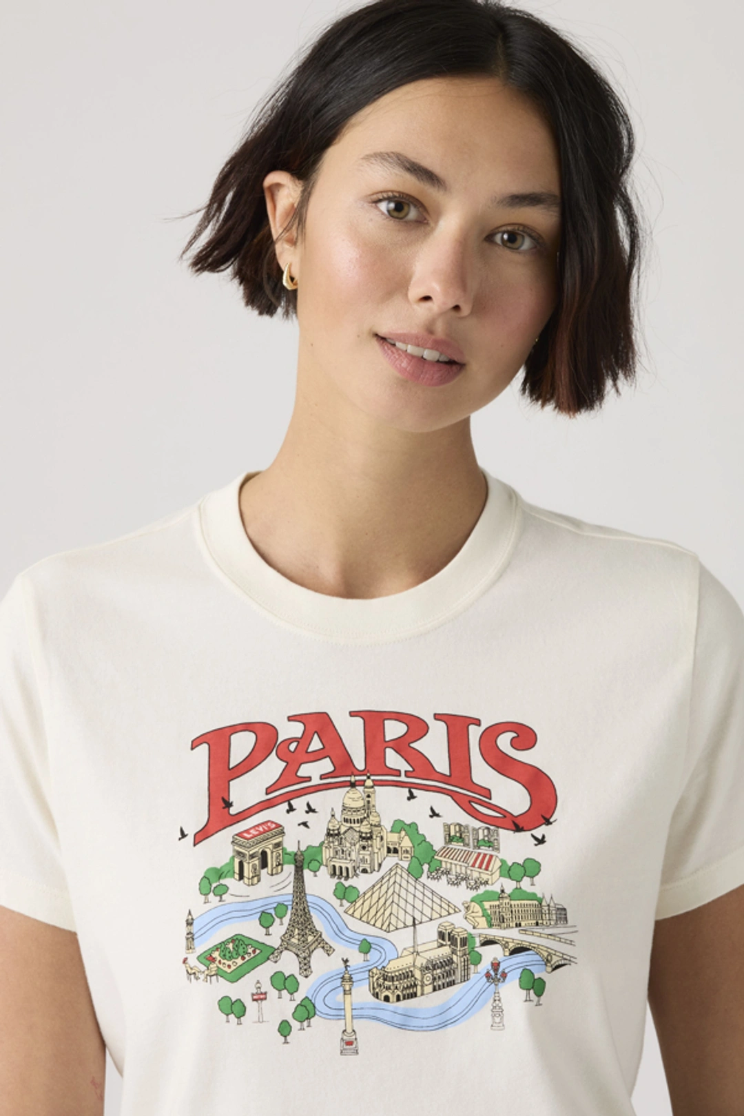 Levi's T Shirt Graphique Favorite - Femme - Blanc / London Egret - XS - 2