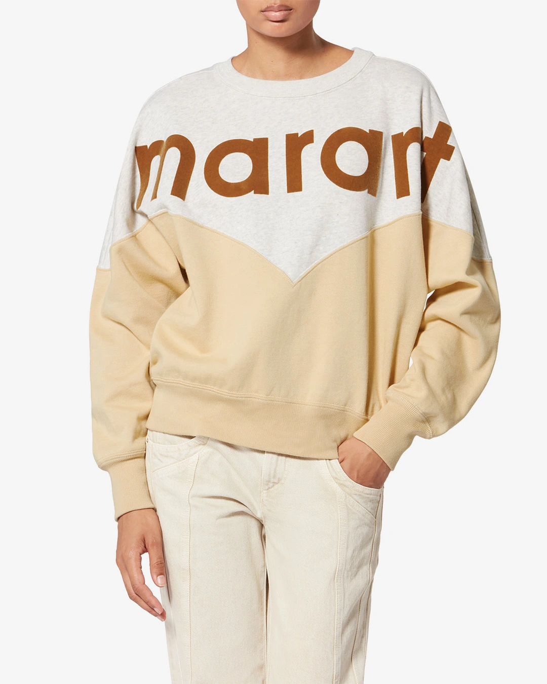 Sweat Shirt Houston - Femme - Ocre Clair - Taille 42 - Marant Étoile - 5