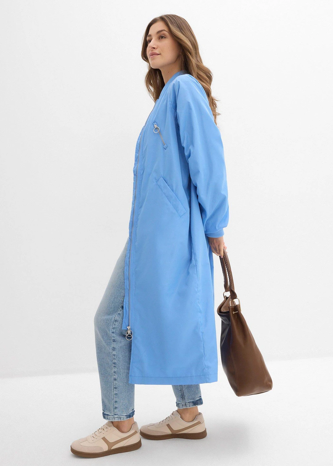 Manteau léger avec col en bord-côtes - 2