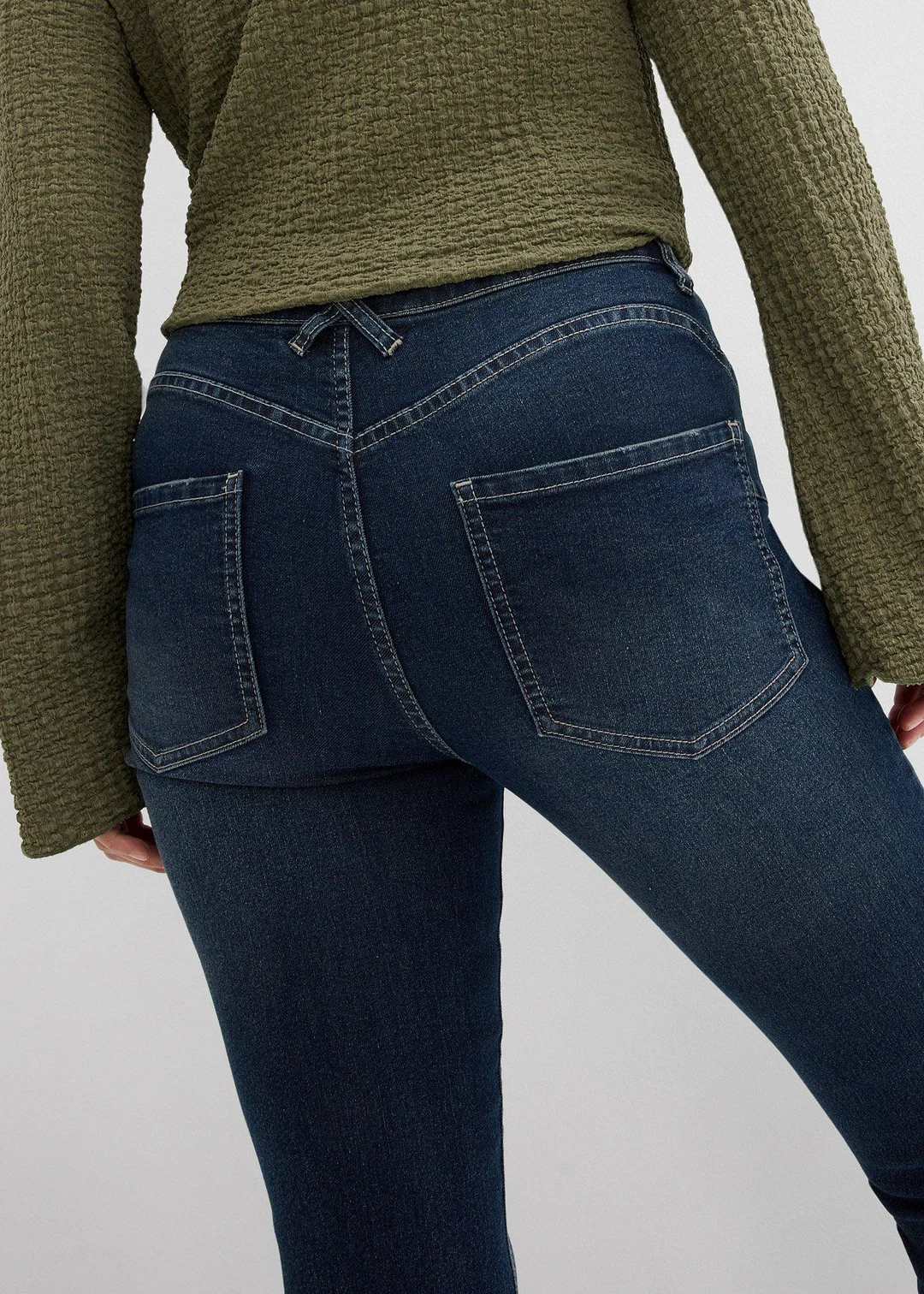 Jean skinny taille mi-haute, extensible