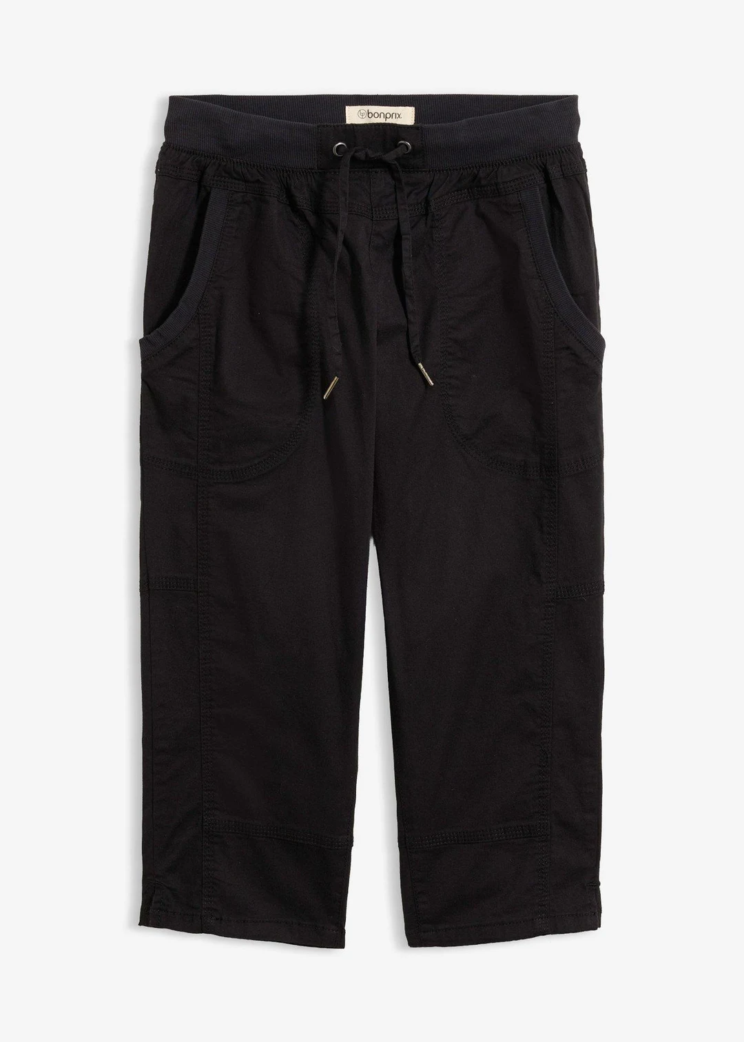 Pantalon corsaire avec lien à nouer