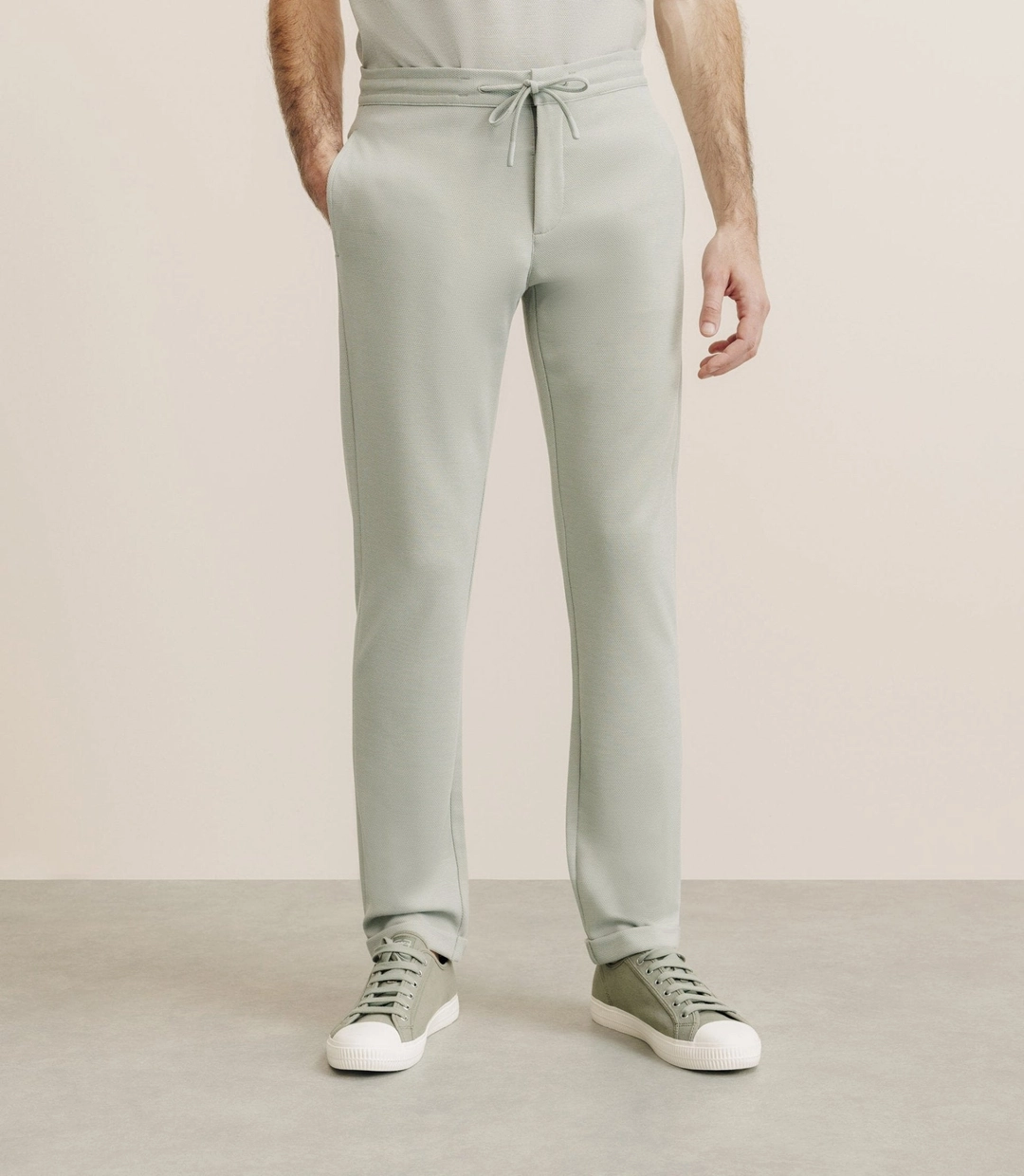 IZAC - Pantalon élastiqué kaki
