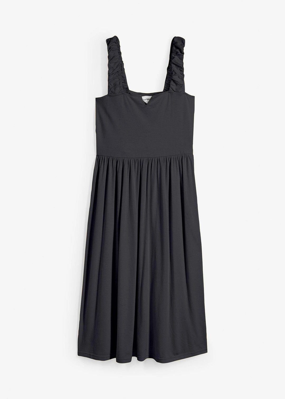 Robe légèrement évasée en jersey coton et viscose