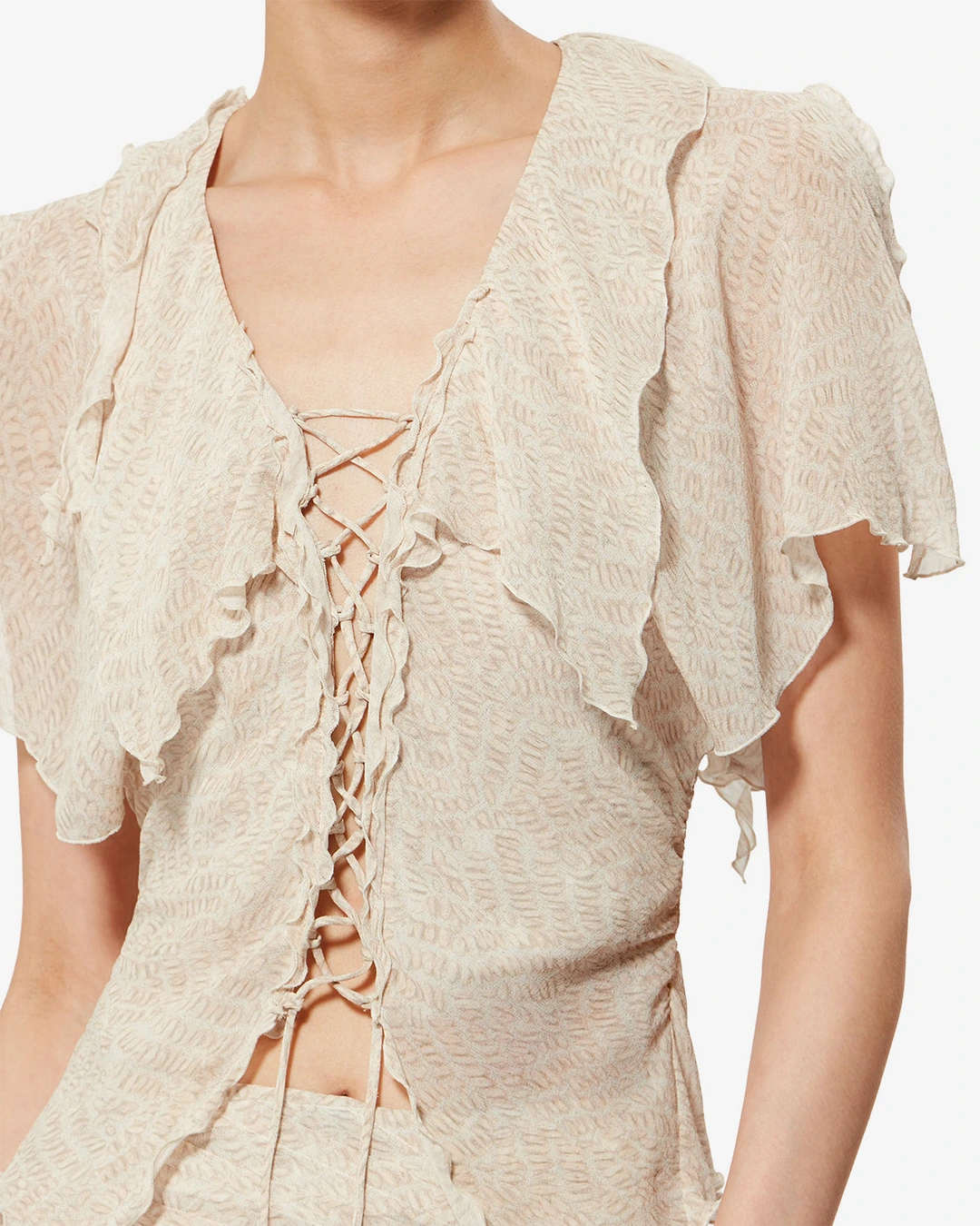Blouse Thanais - Femme - Écru - Taille 38 - 2