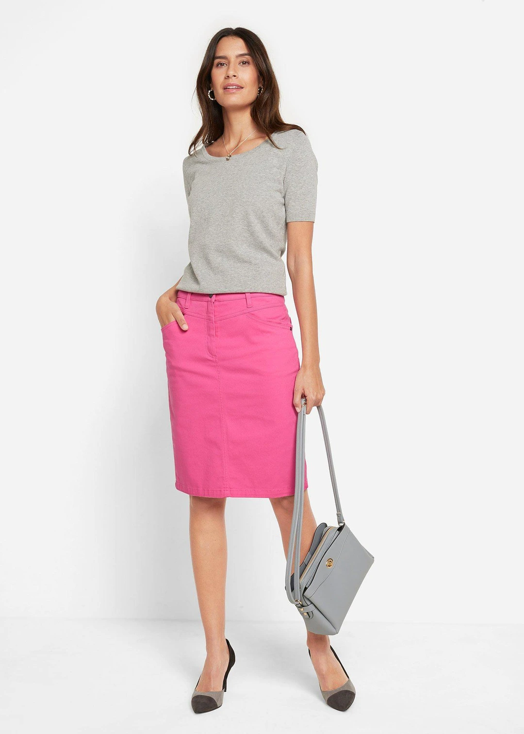 Jupe en jean extensible - 2