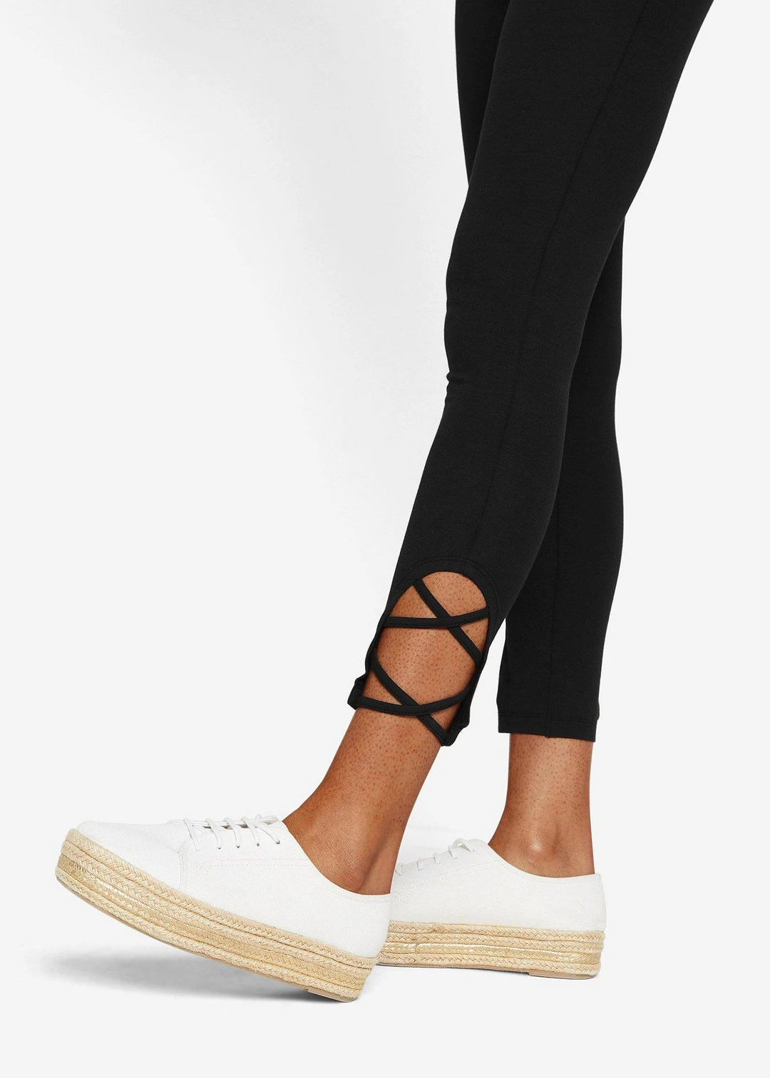 Legging coton 7/8 taille haute et confortable