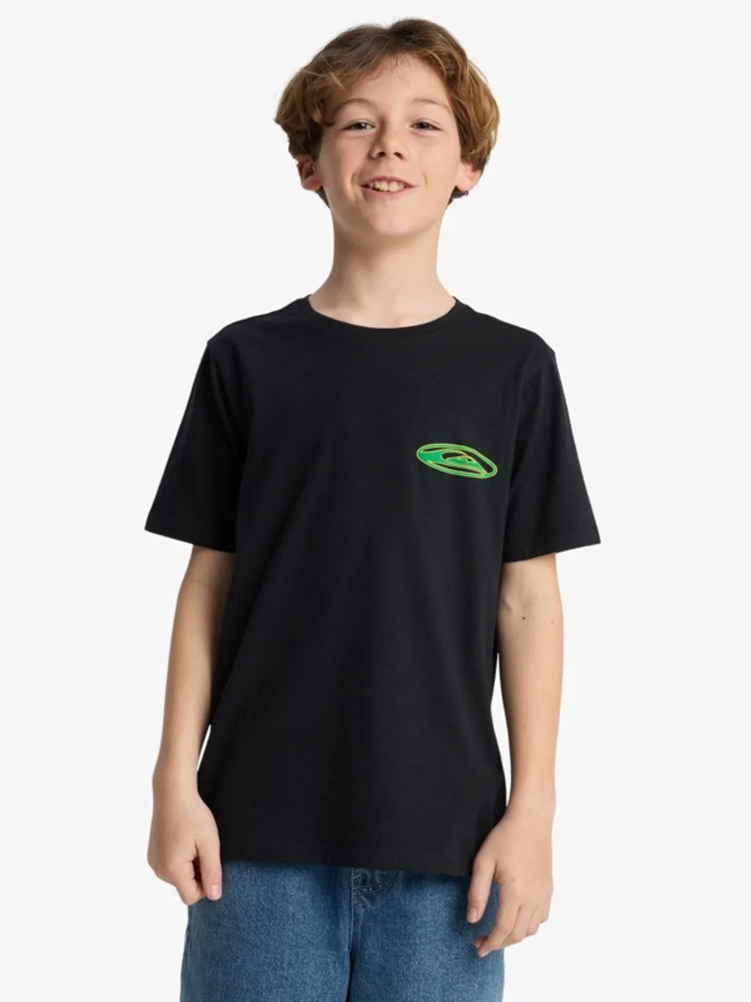 Quik Globe - T-Shirt à manches courtes pour Garçon 8-16 ans Bleu