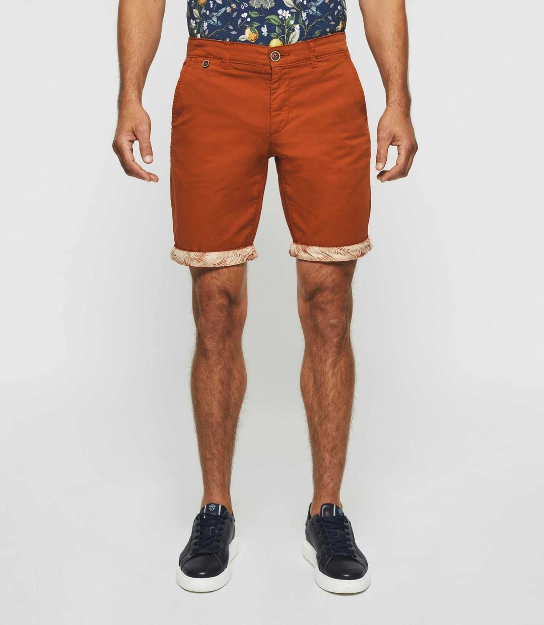 IZAC - Bermuda fantaisie orange ''Slowly''