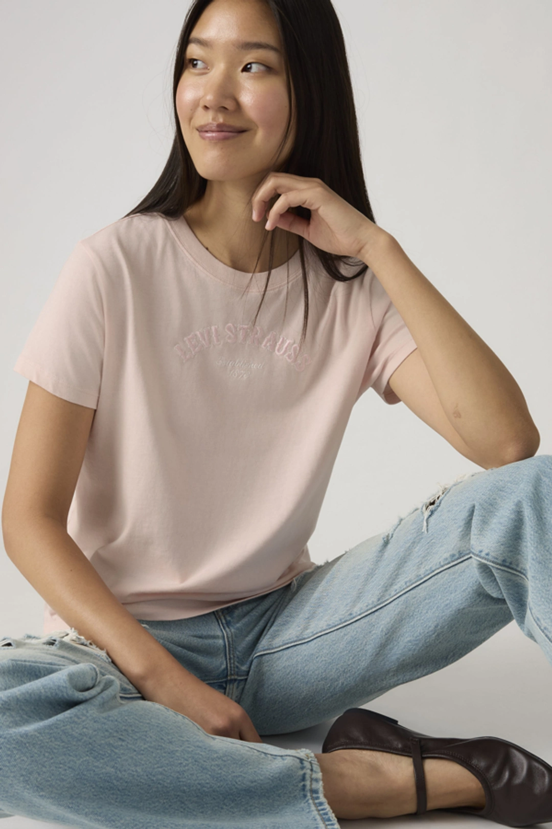 Levi's T Shirt Graphique Favorite - Femme - Blanc / Western Collegiate Tofu - XS - 2