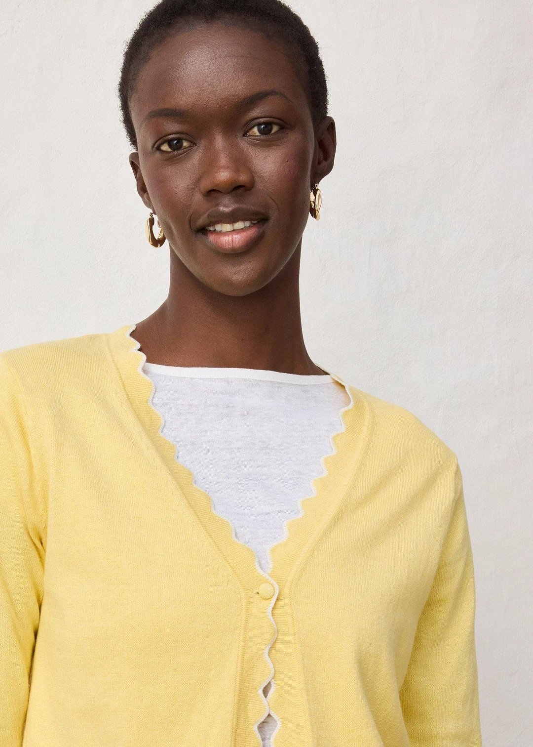 Gilet en fine maille contenant de la soie - 3