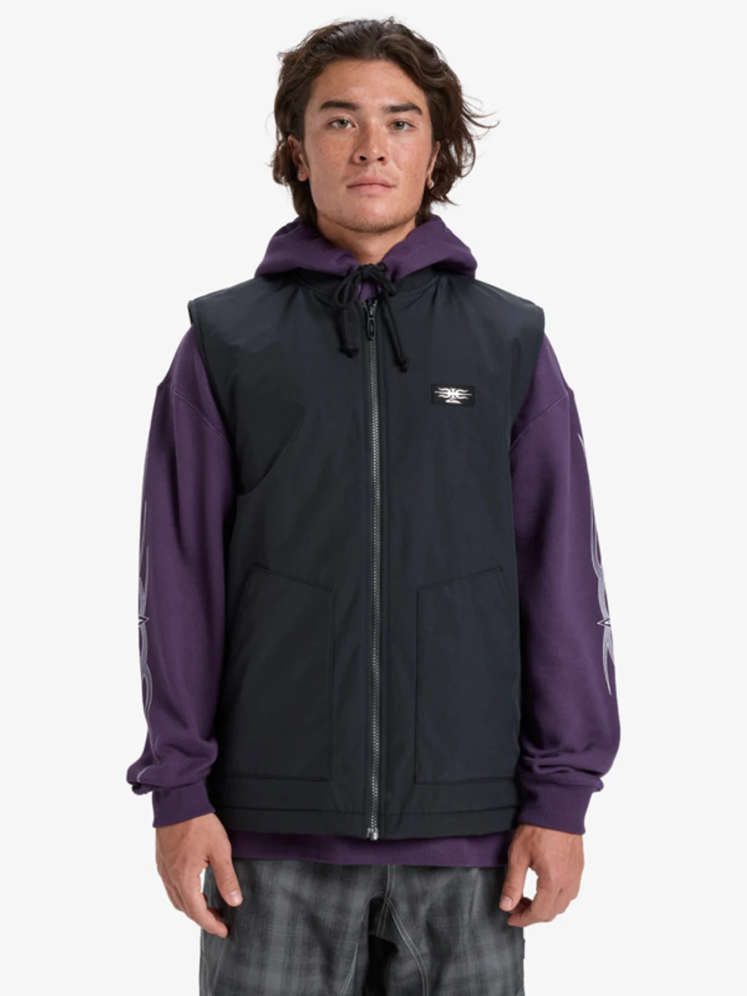Wasted Gilet - Veste de snow pour Homme Noir
