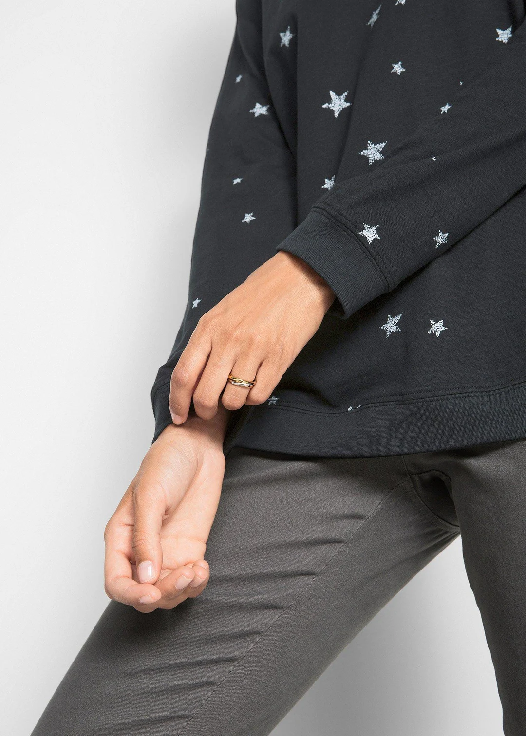 T-shirt coton imprimé, manches longues - 3