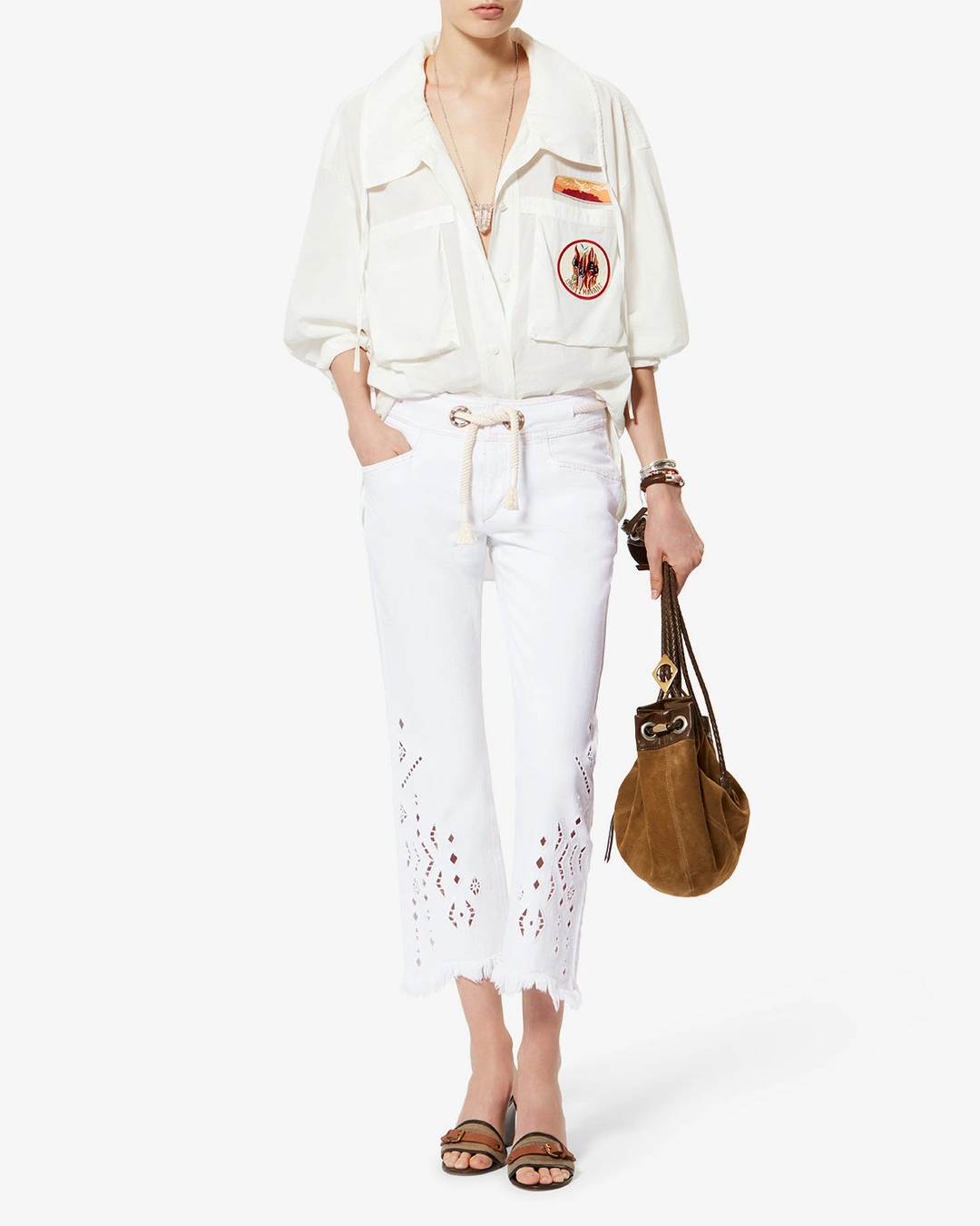 Pantalon Alison - Femme - Blanc - Taille 42 - 4