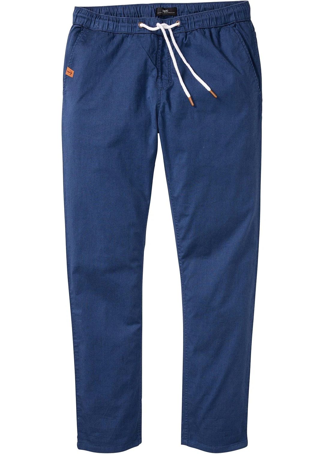 Pantalon droit taille élastiquée, slim