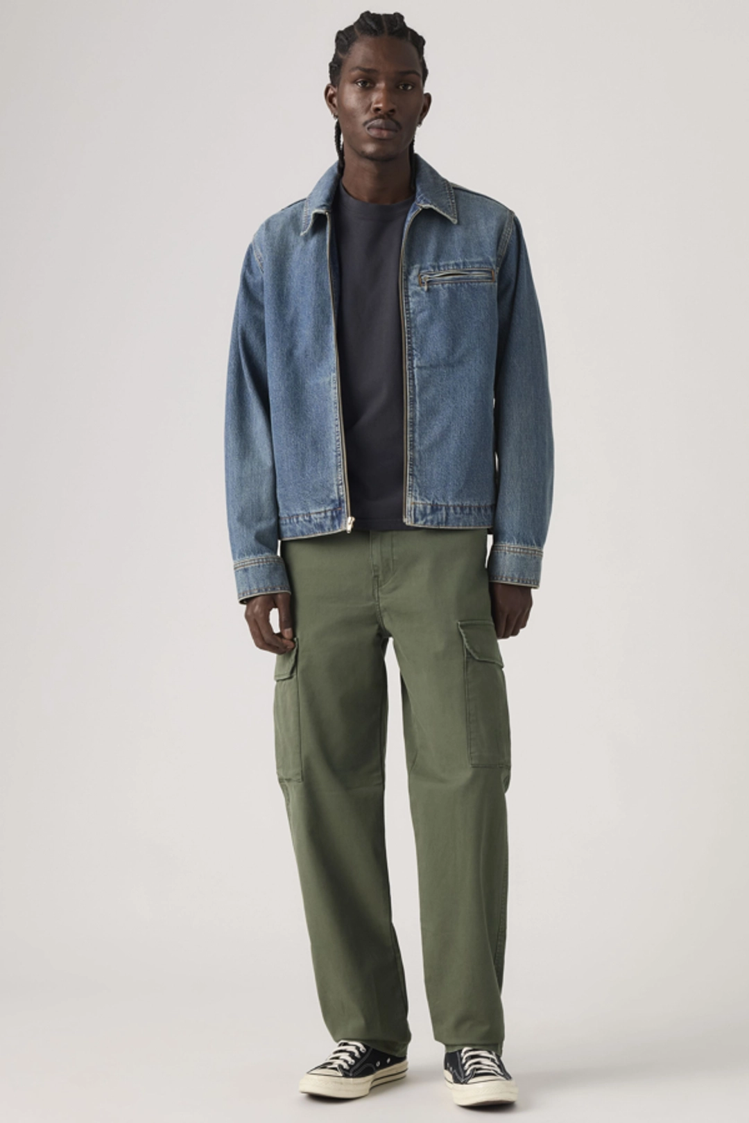 Levi's Pantalon XX Cargo Taper - Homme - Noir / Mineral Black Twill - 38X34