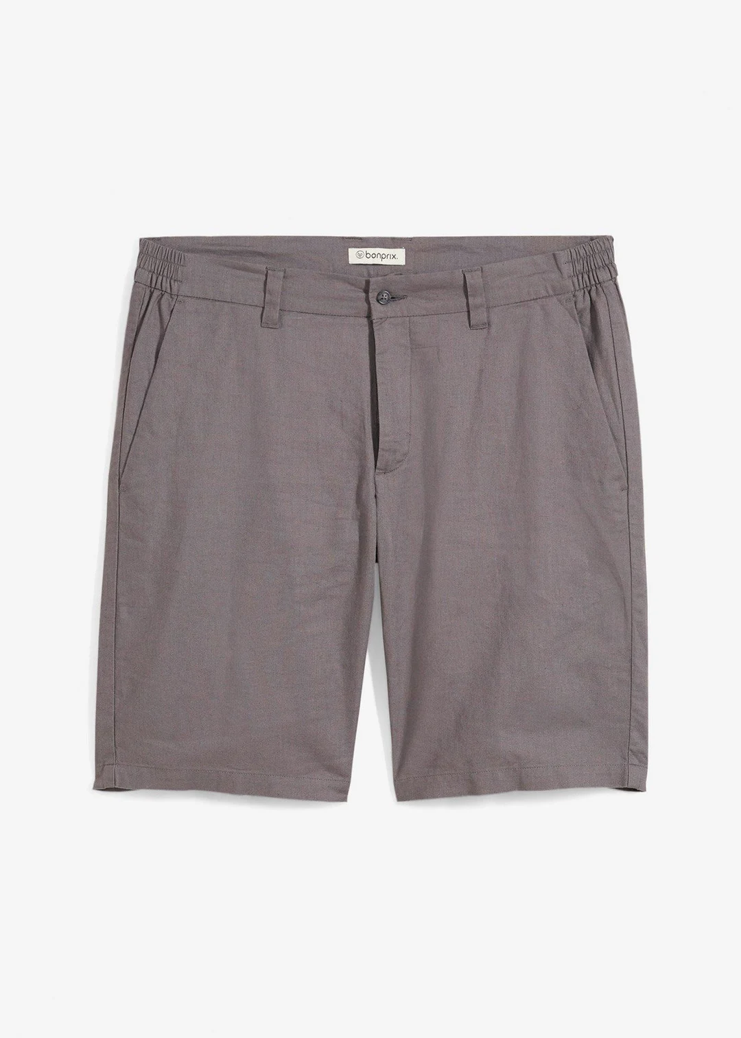 Bermuda chino en lin mélangé, Regular
