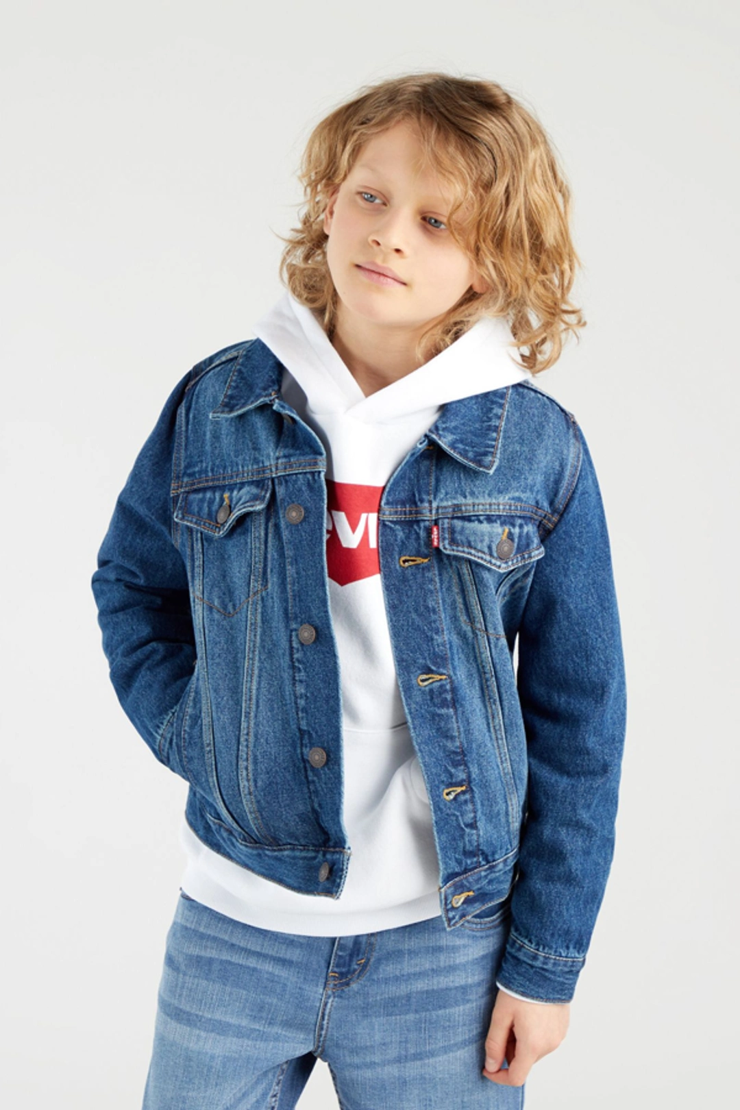 Levi's Veste Veste Trucker Pour Enfant - Homme - Bleu / Bristol - 8A