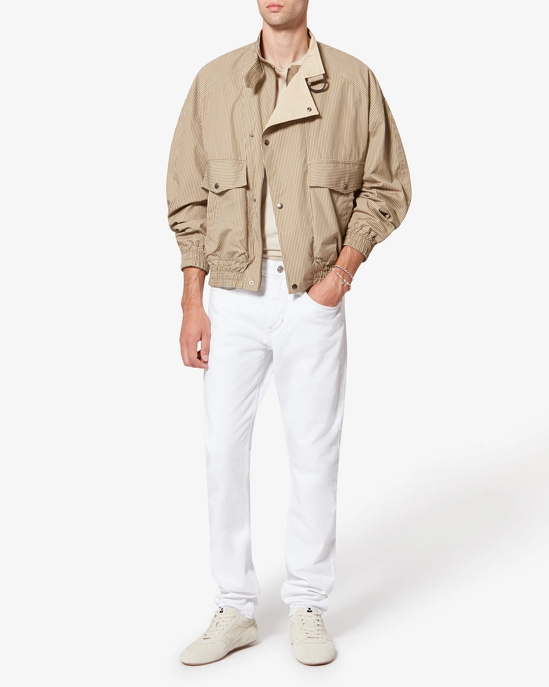 Veste Corto - Homme - Beige-kaki - Taille XL - 4