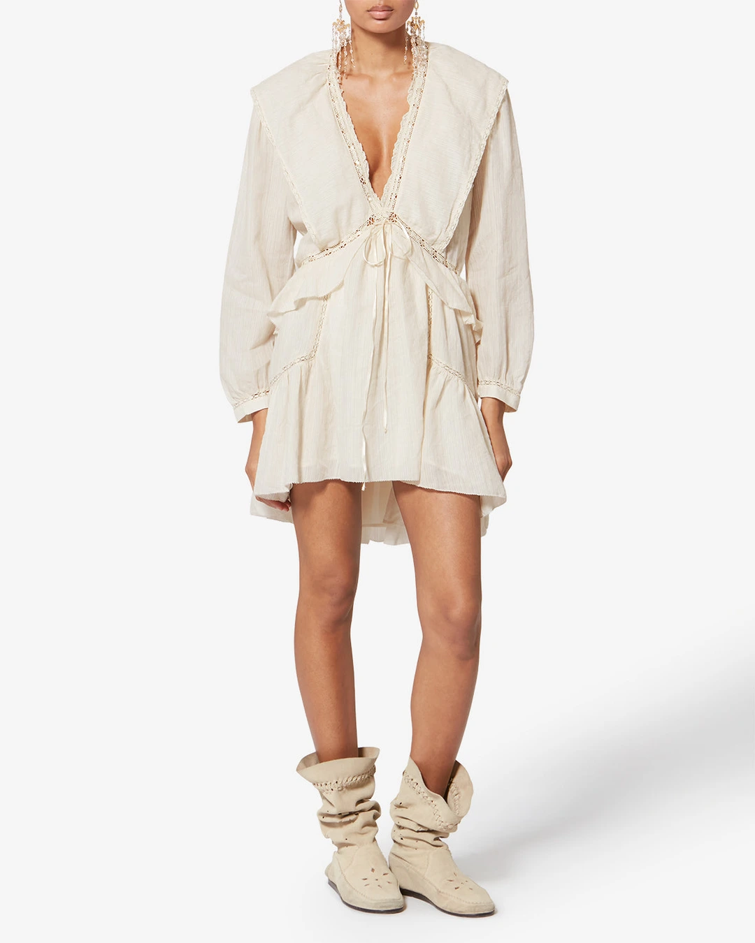 Robe Damya - Femme - Écru - Taille 42 - Marant Étoile - 4